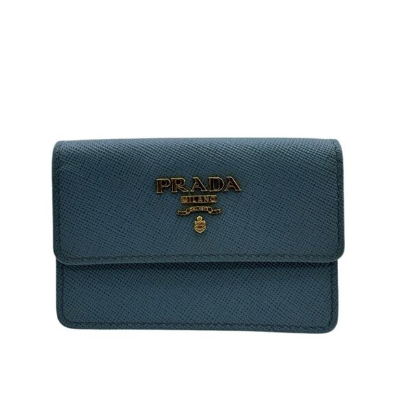 Prada Card Case Blue